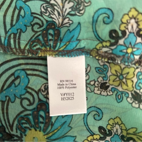 Coldwater Creek Sheer Front Tie Kimono Top - Picture 5 of 5